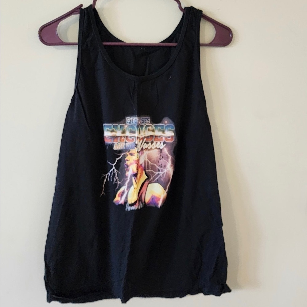 Womens tank top excuses are for wusses size large